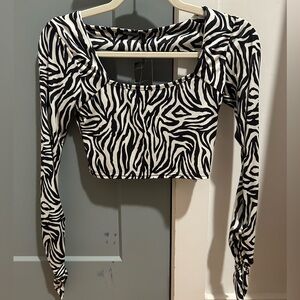 Nasty Gal Zebra Long Sleeve